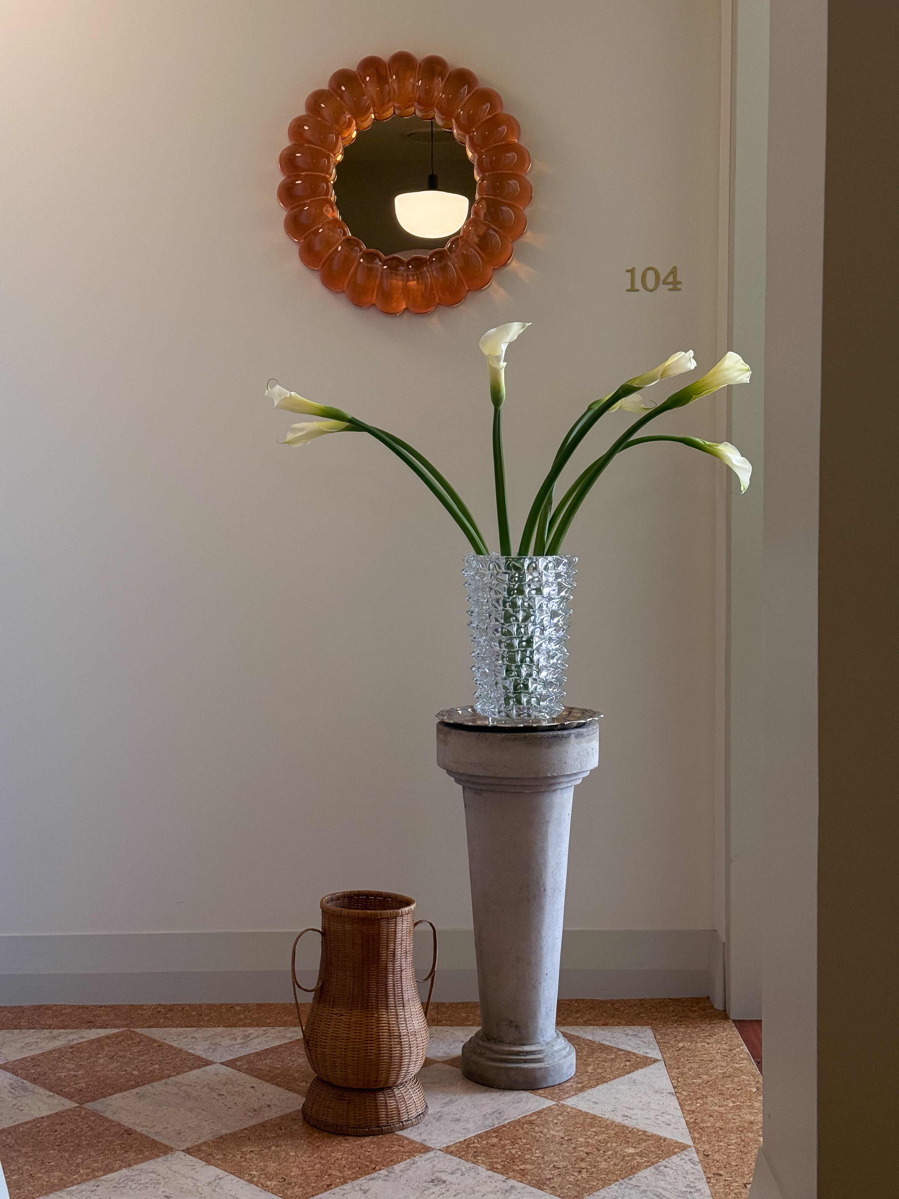 SOLENNE VASE IN CLEAR